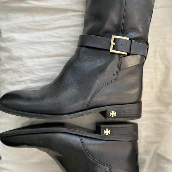 Tory Burch Brooke Leather Riding Boot Size 7.5 - Picture 8 of 11
